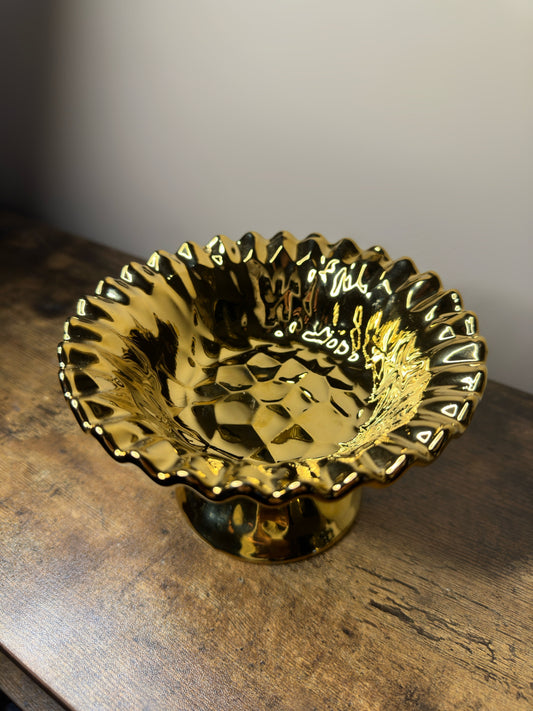 Gold Round Decorative Bowl